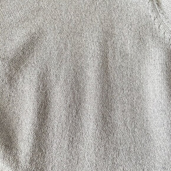 Grace Dane Lewis Womens Shirt Small Silver Gray Rayon Nylon Blouse Top Casual - Picture 12 of 12